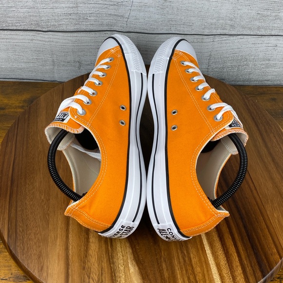 Converse Chuck Taylor All Star Seasonal Orange Low Top Shoe 164937F Mens Size 13 - Picture 8 of 11